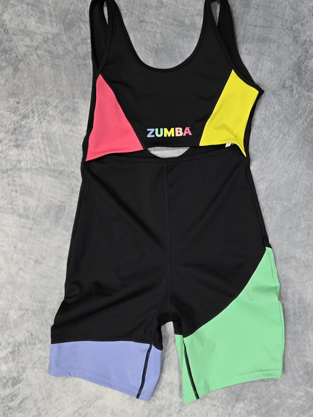Zumba x Crayola Black Active Top with Yellow Trim